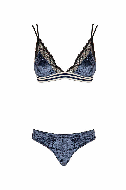 Soutien-gorge triangle en velours Preludio