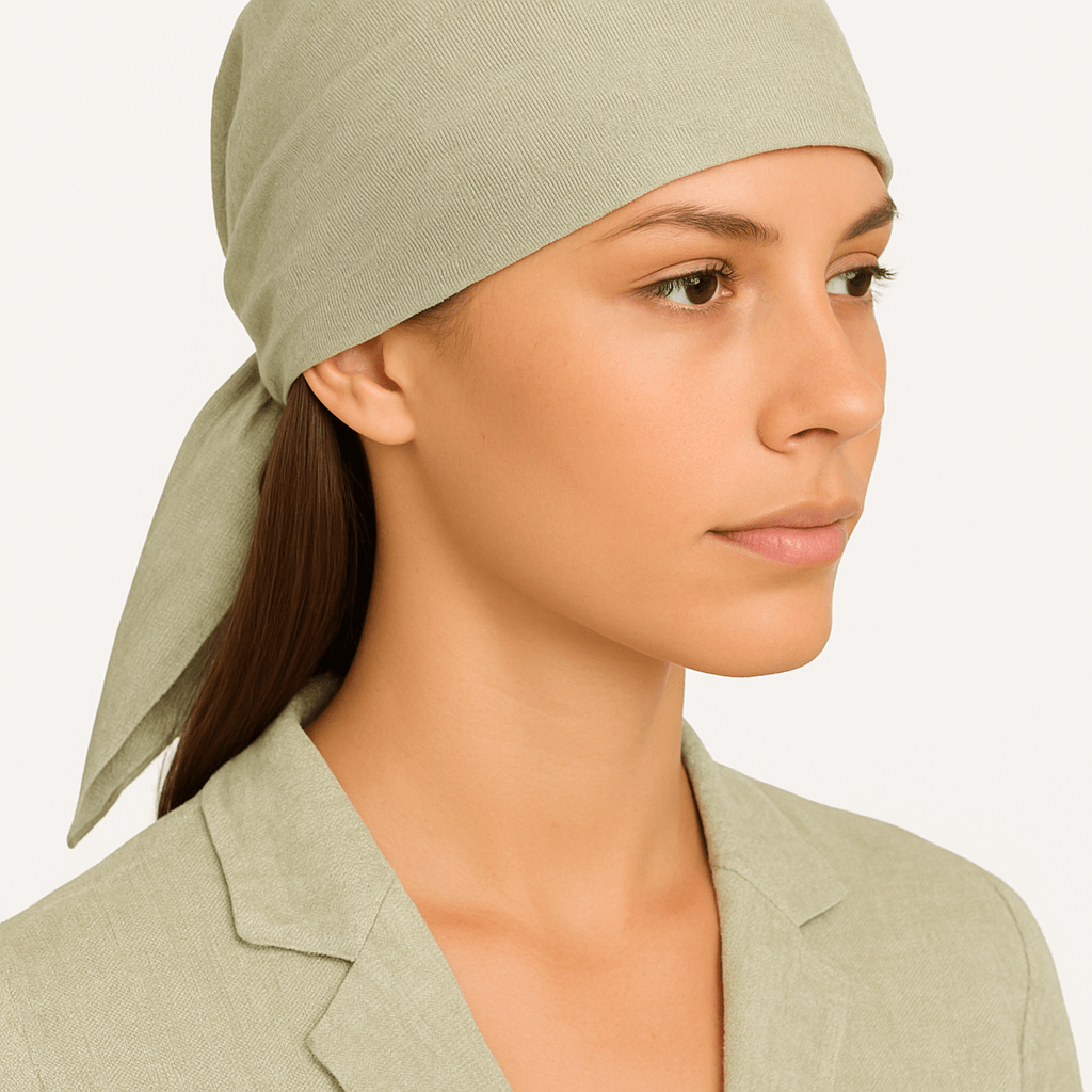 Bandana in Lino Verde - Carami - Caramì Lingerie & Activewear Made in Italy