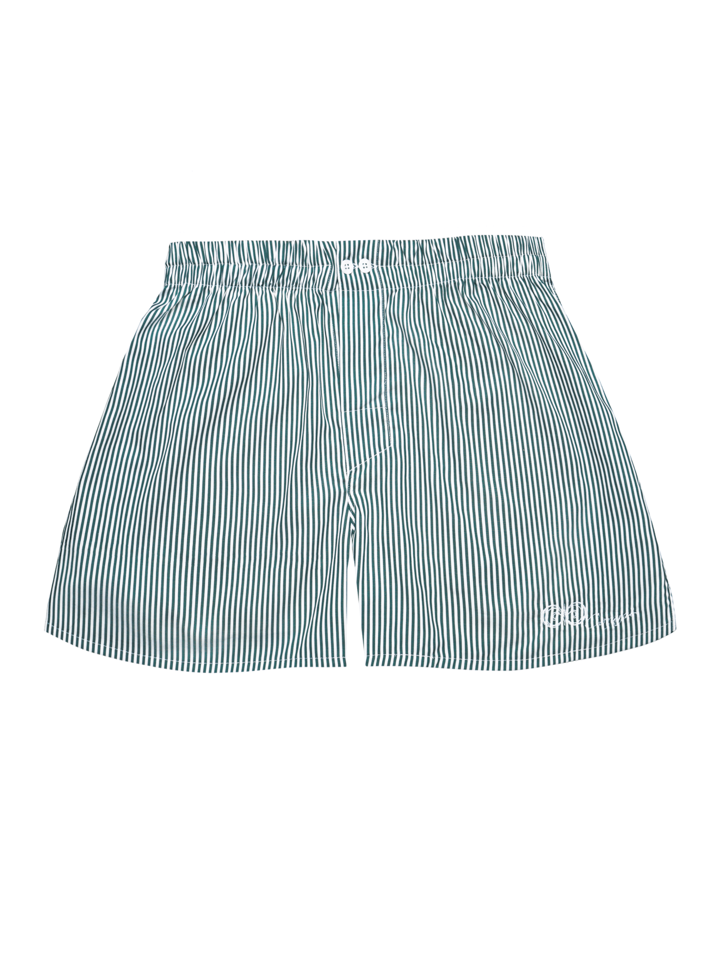 Boxer a Righe Verde e Bianco in Cotone Popeline - Carami - Caramì Lingerie & Activewear Made in Italy