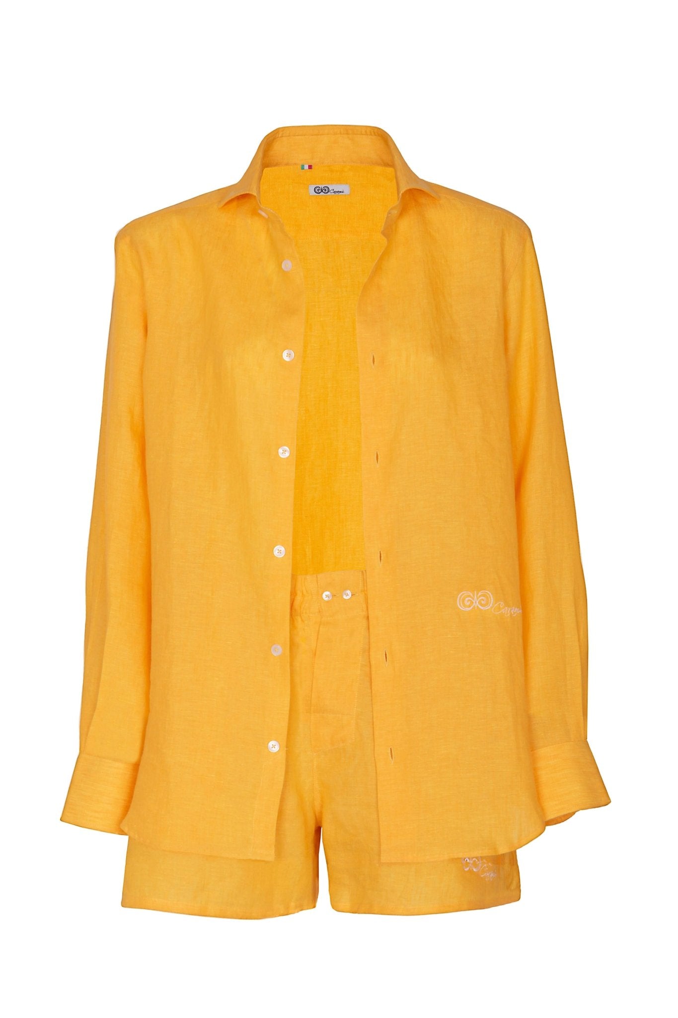 Camicia in Lino Giallo - Carami - Caramì Lingerie & Activewear Made in Italy