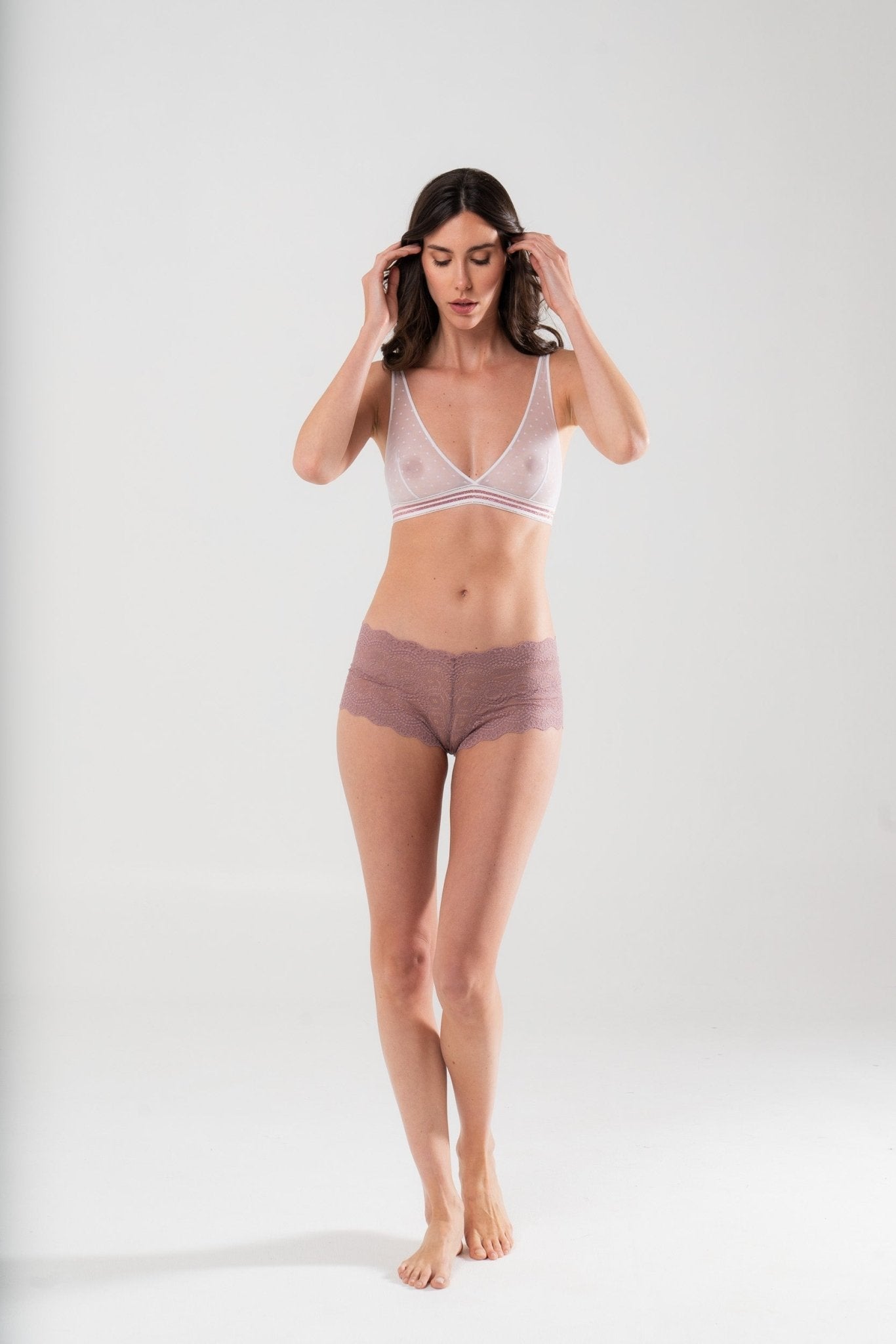 Culotte in pizzo Rosa - Carami - Caramì Lingerie & Activewear Made in Italy