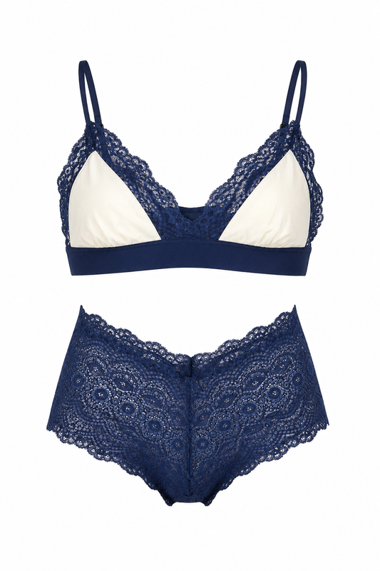 Culotte Pizzo Blu