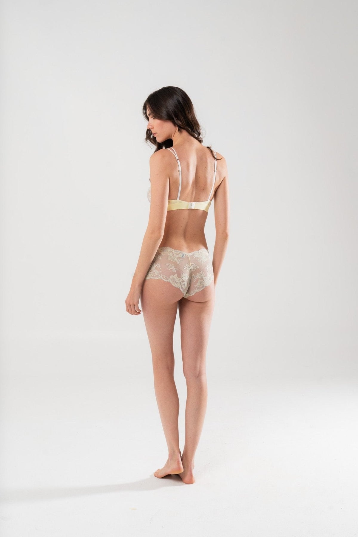 Culotte Federica in pizzo Giallo - Carami - Caramì Lingerie & Activewear Made in Italy