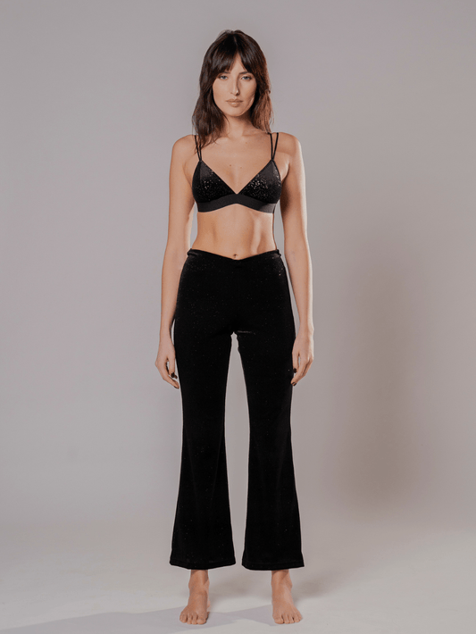 PantaJazz Velluto Nero Star - Carami - Caramì Lingerie & Activewear Made in Italy