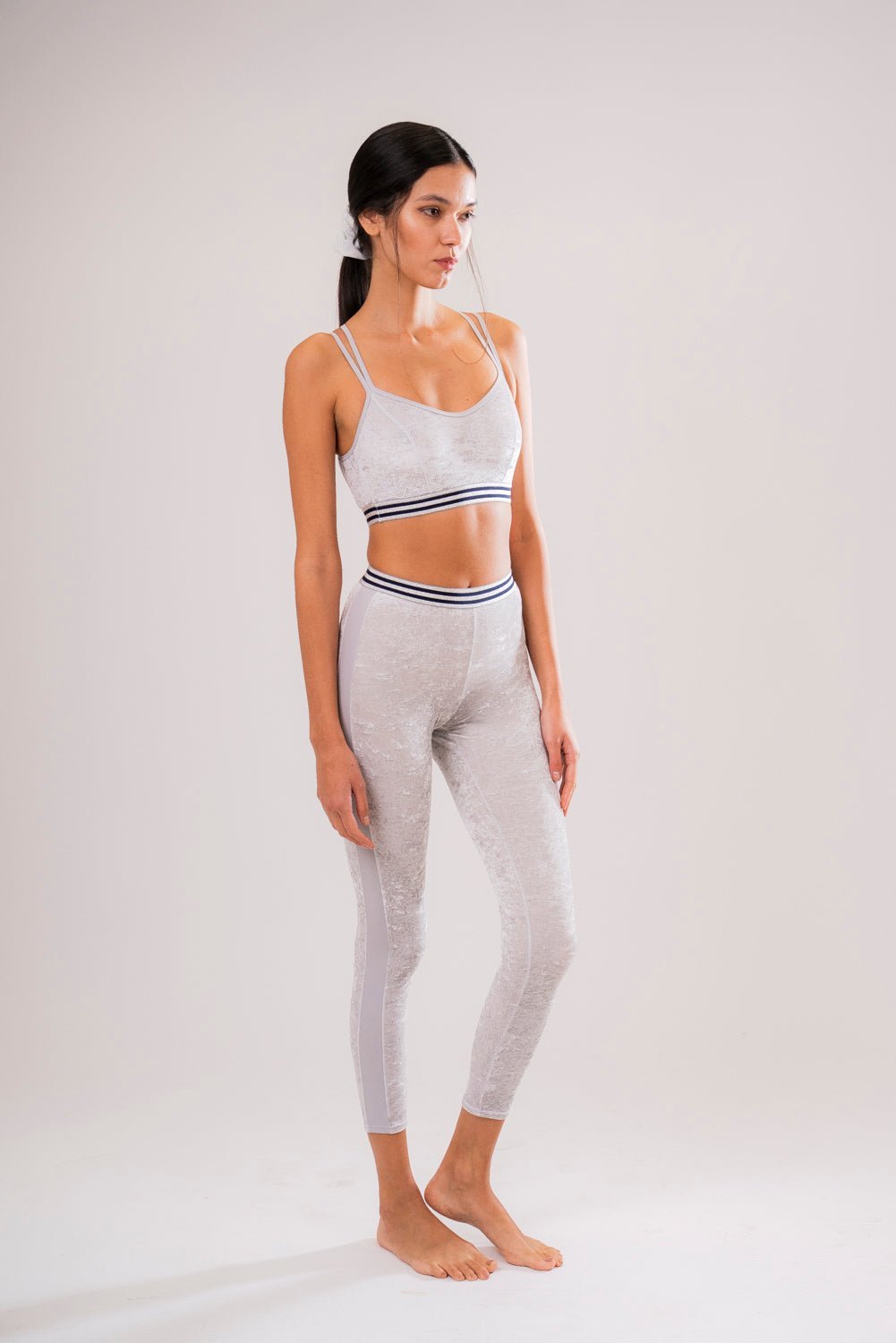 Top Sport Velluto Grigio - Carami - Caramì Lingerie & Activewear Made in Italy