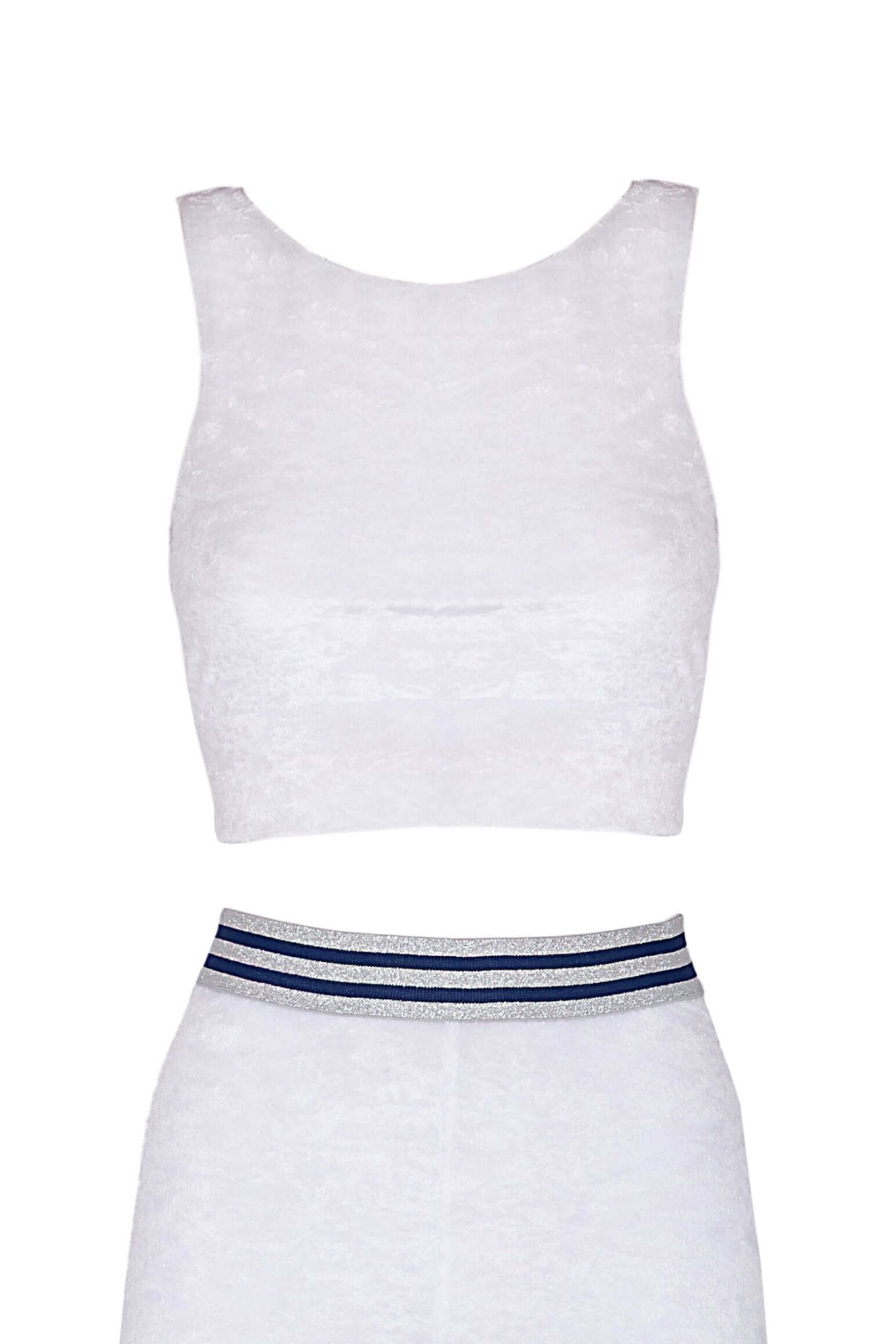 Top Velluto Bianco - Carami - Caramì Lingerie & Activewear Made in Italy