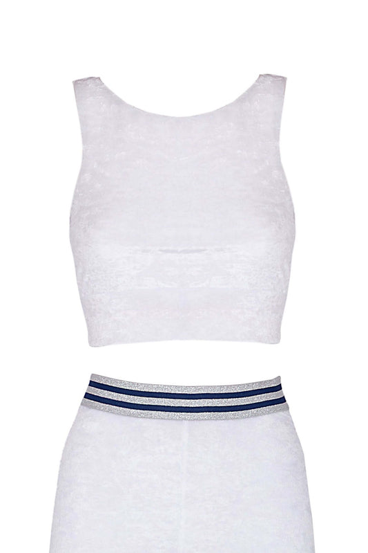 Top Velluto Bianco - Carami - Caramì Lingerie & Activewear Made in Italy