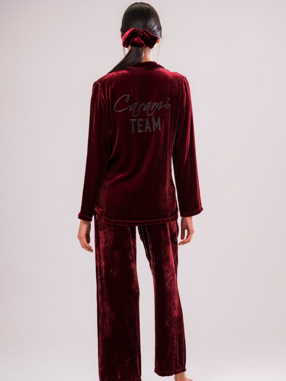Giacca in Velluto di Seta Rosso - Carami - Caramì Lingerie & Activewear Made in Italy