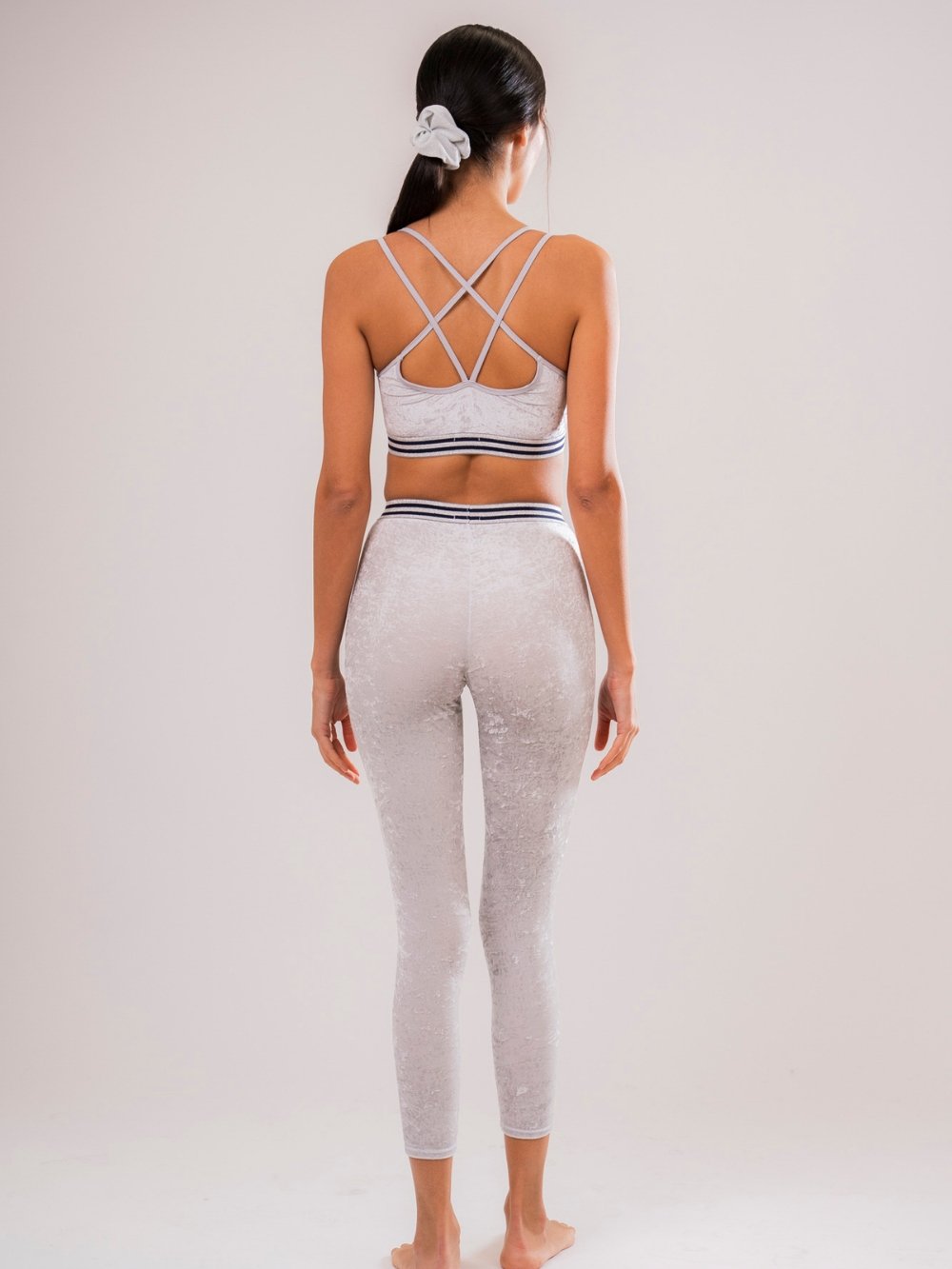 Leggings Sport Velluto Grigio - Carami - Caramì Lingerie & Activewear Made in Italy