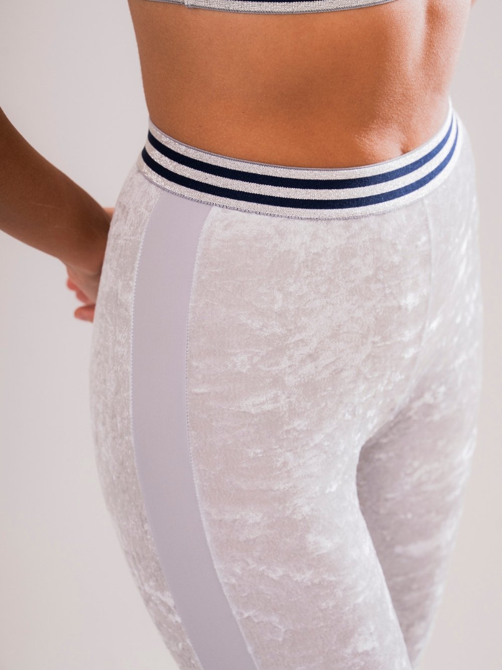 Leggings Sport Velluto Grigio - Carami - Caramì Lingerie & Activewear Made in Italy