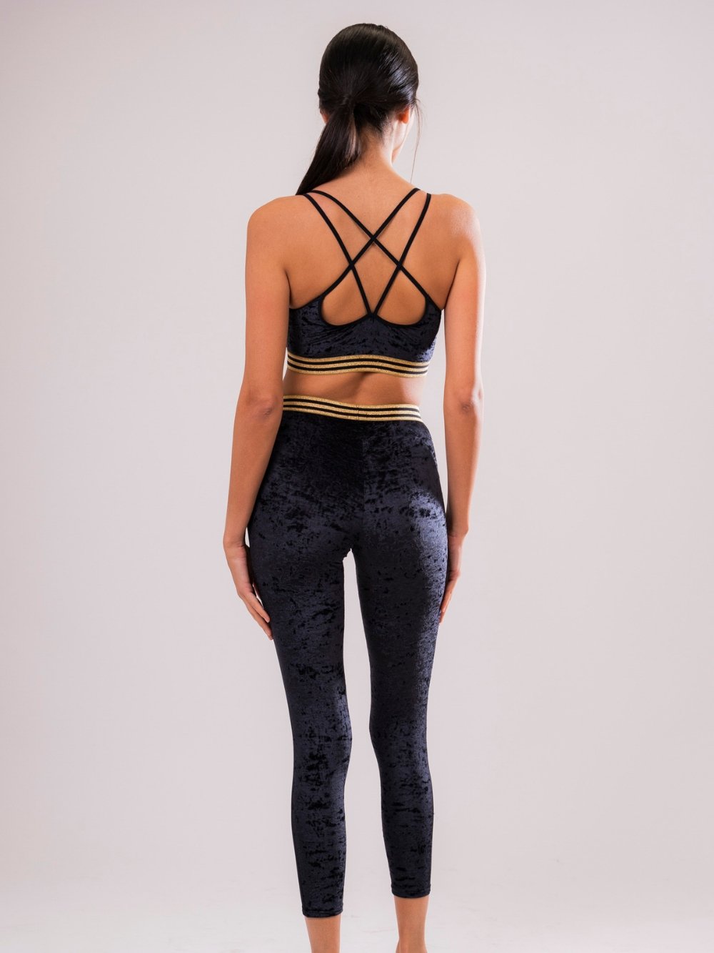 Leggings Sport Velluto Nero - Carami - Caramì Lingerie & Activewear Made in Italy