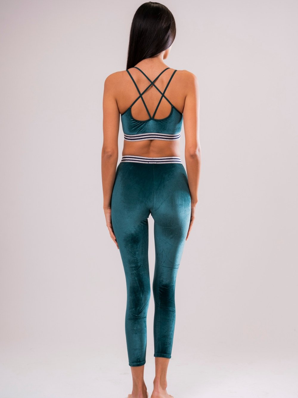 Leggings Sport Velluto Verde - Carami - Caramì Lingerie & Activewear Made in Italy