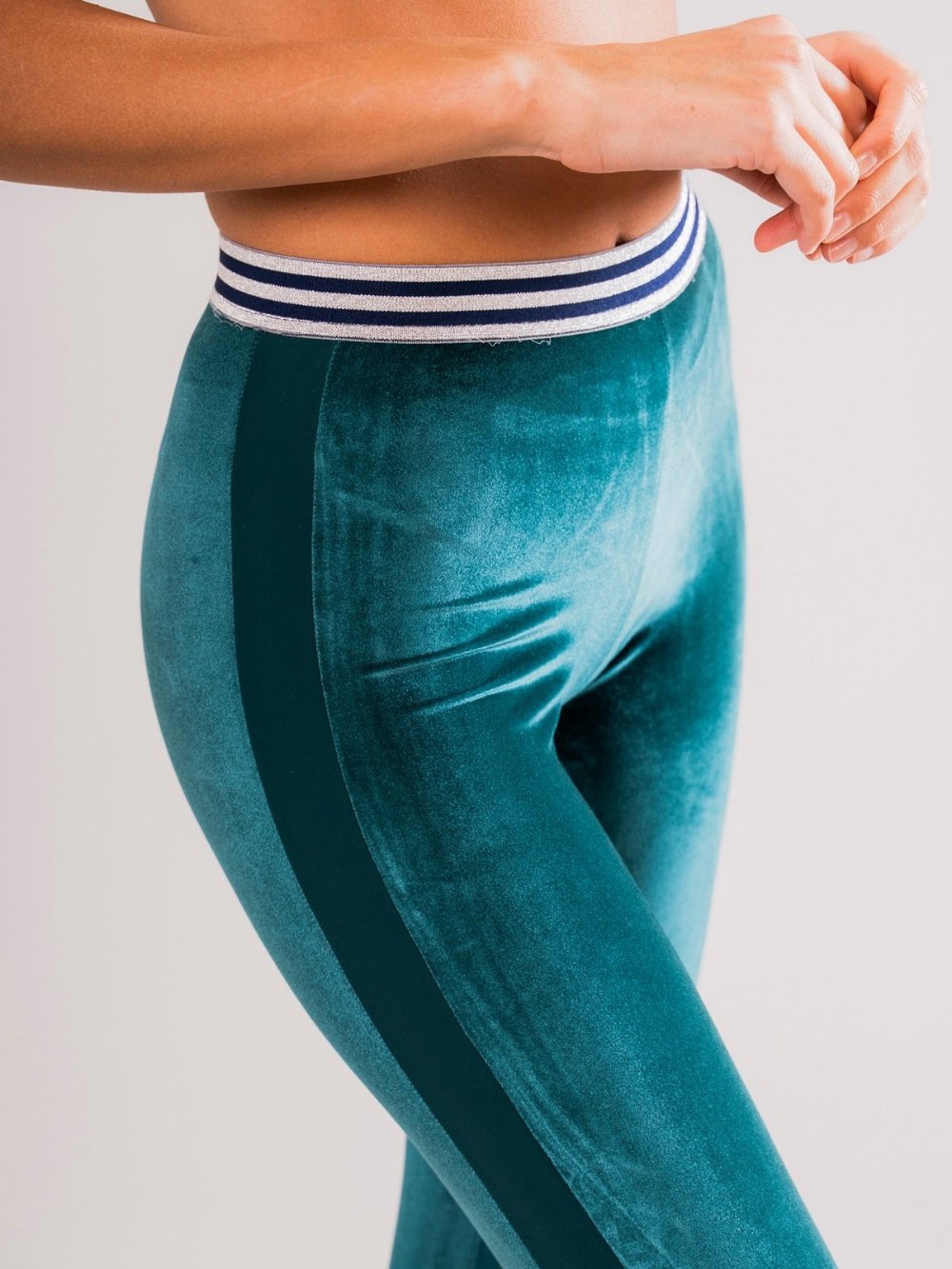 Leggings Sport Velluto Verde - Carami - Caramì Lingerie & Activewear Made in Italy