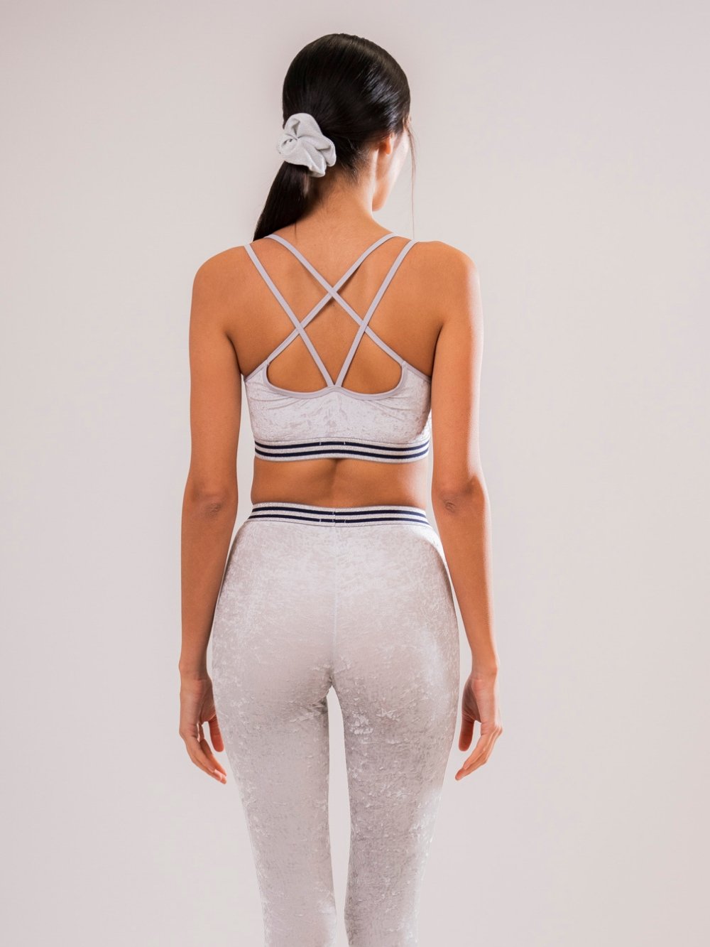 Top Sport Velluto Grigio - Carami - Caramì Lingerie & Activewear Made in Italy