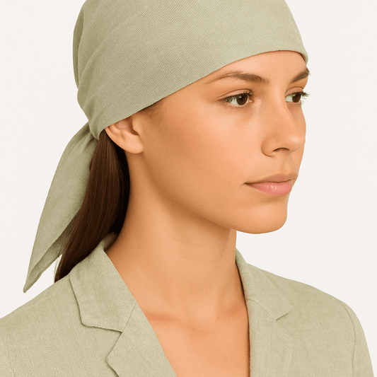 Bandana in Lino Verde - Carami - Caramì Lingerie & Activewear Made in Italy