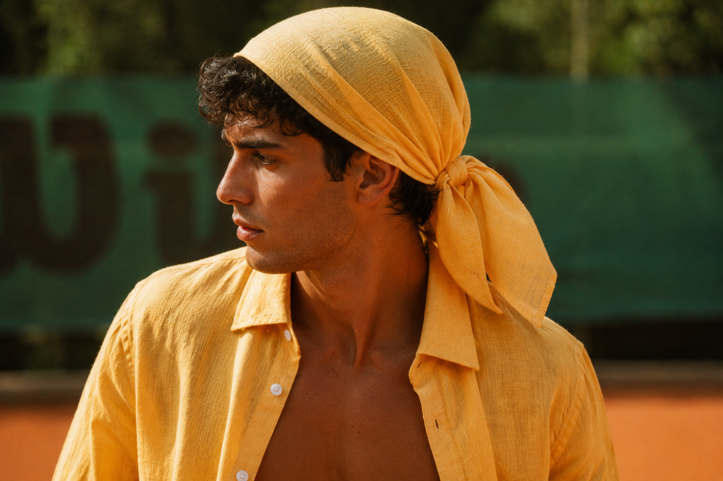 Bandana in Lino Giallo