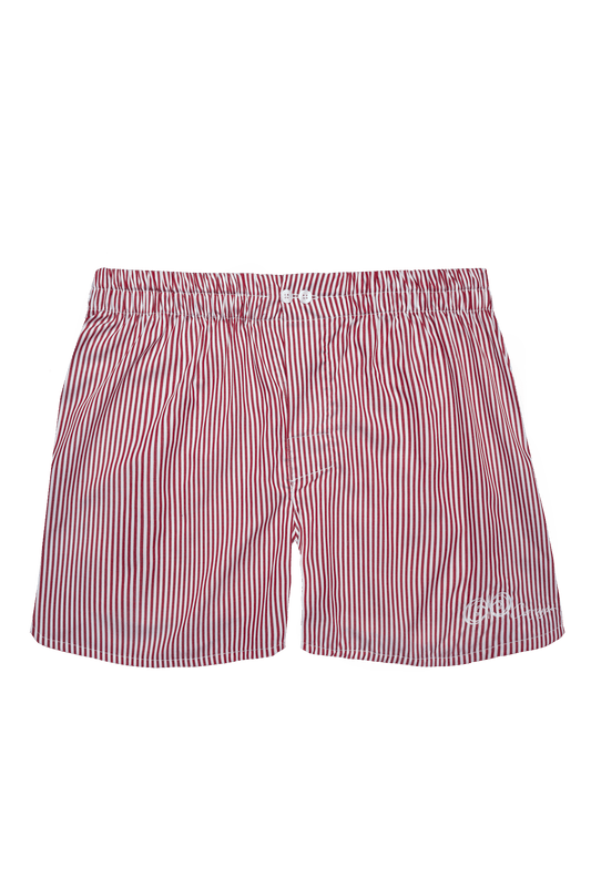 Boxer en coton rouge