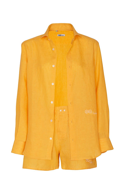 Camicia in Lino Giallo - Carami - Caramì Lingerie & Activewear Made in Italy