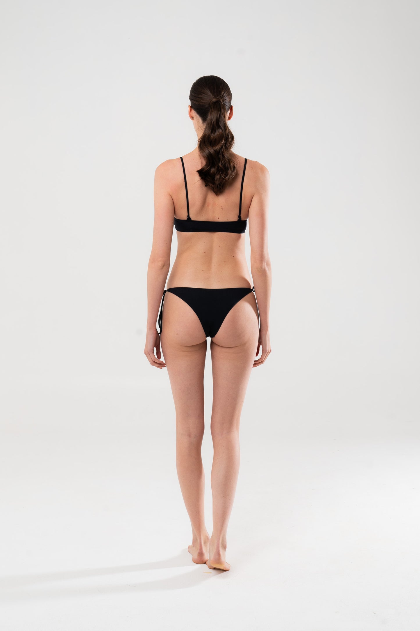 Maddalena Black Brazilian Bikini Bottom