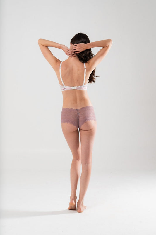 Culotte in pizzo Rosa - Carami - Caramì Lingerie & Activewear Made in Italy