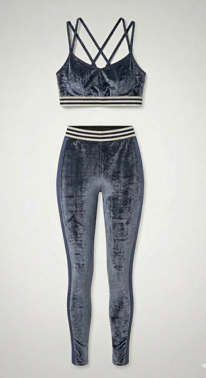 pantaloni sportivi di lusso in velluto tencico
