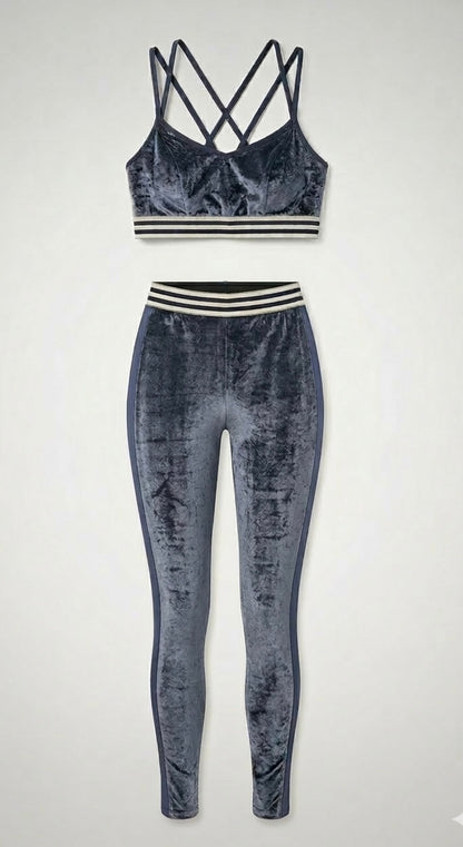 pantaloni sportivi di lusso in velluto tencico
