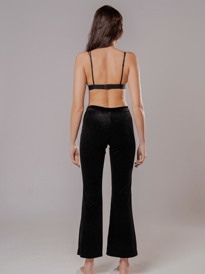PantaJazz Velluto Nero Star - Carami - Caramì Lingerie & Activewear Made in Italy