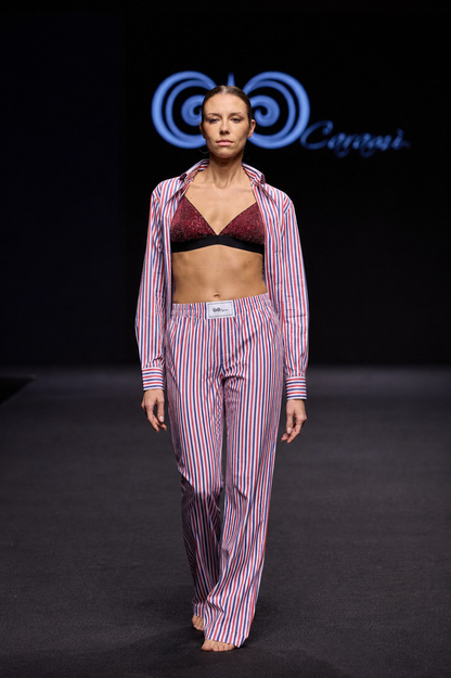 Pantalone Lungo Tricolore Rosso