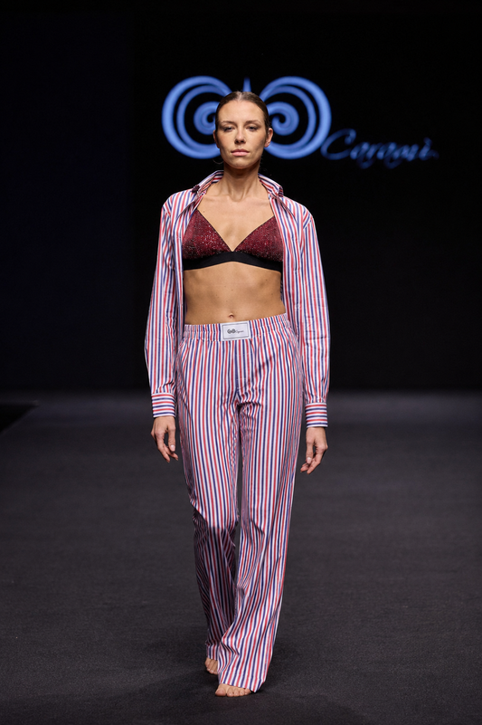 Pantalone Lungo Tricolore Rosso