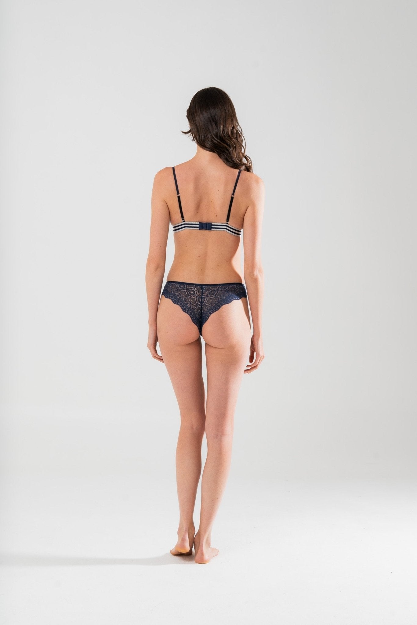 Slip Brasiliana Velluto Verde - Carami - Caramì Lingerie & Activewear Made in Italy
