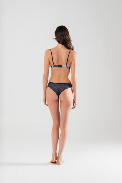 Slip Brasiliana Velluto Verde - Carami - Caramì Lingerie & Activewear Made in Italy