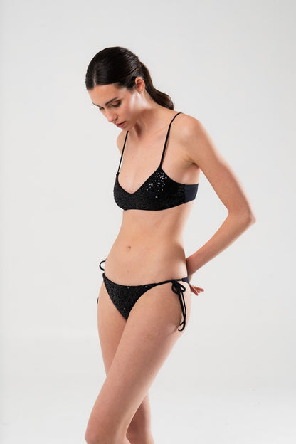 Top Bikini Maddalena Nero - Carami - Caramì Lingerie & Activewear Made in Italy