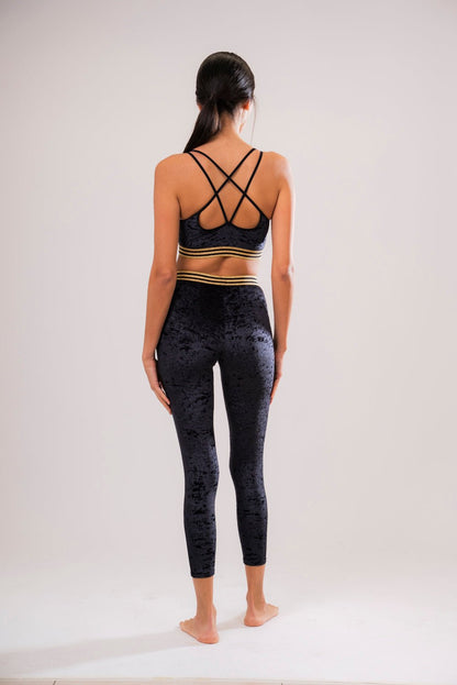 Top Sport Velluto Nero - Carami - Caramì Lingerie & Activewear Made in Italy