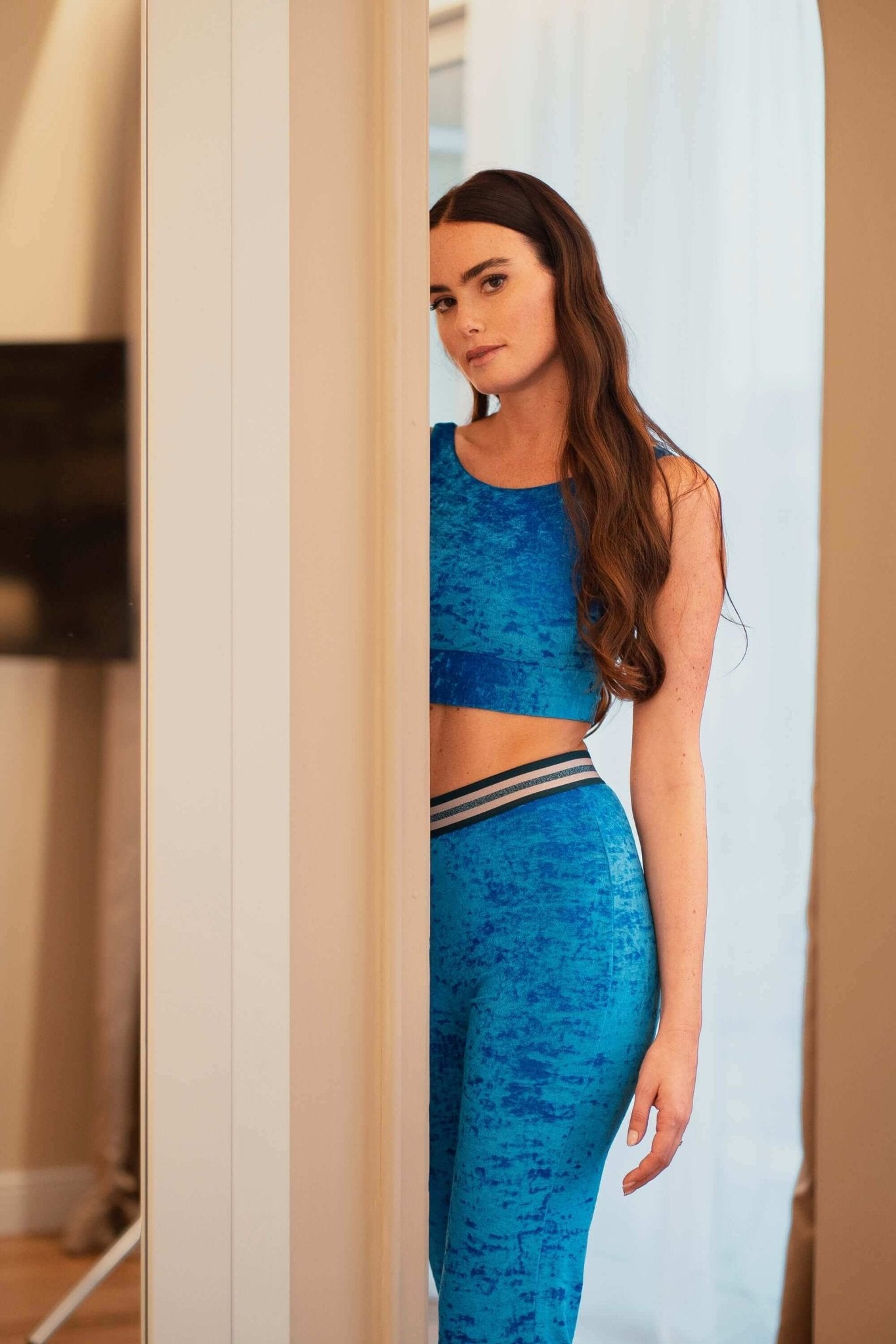 Top Velluto Blu Oceano - Carami - Caramì Lingerie & Activewear Made in Italy