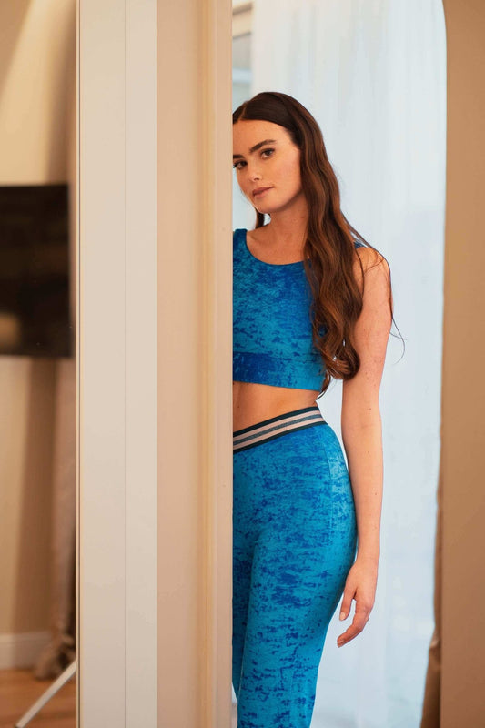 Top Velluto Blu Oceano - Carami - Caramì Lingerie & Activewear Made in Italy