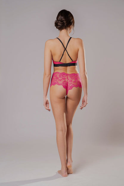 Culotte in pizzo Fucsia - Carami - Caramì Lingerie & Activewear Made in Italy