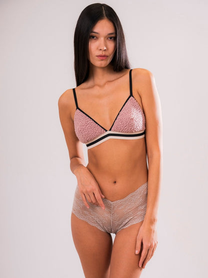 Culotte in pizzo Tortora - Carami - Caramì Lingerie & Activewear Made in Italy