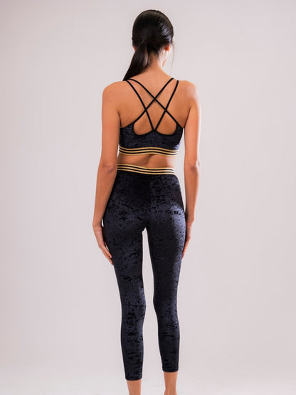 Leggings Sport Velluto Nero - Carami - Caramì Lingerie & Activewear Made in Italy