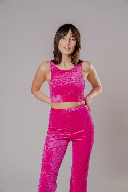 PantaJazz in Velluto Fucsia - Carami - Caramì Lingerie & Activewear Made in Italy