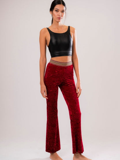 Pantajazz in Velluto Rubino - Carami - Caramì Lingerie & Activewear Made in Italy