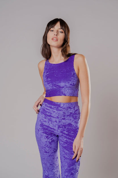 Pantajazz in Velluto Viola - Carami - Caramì Lingerie & Activewear Made in Italy