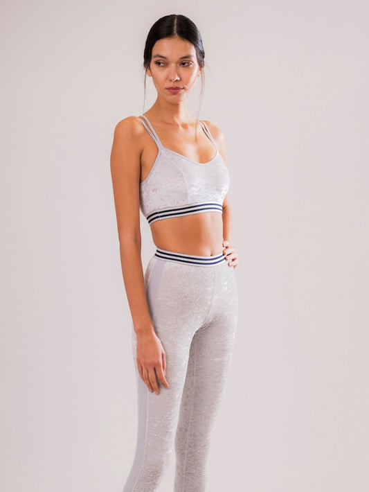 Top Sport Velluto Grigio - Carami - Caramì Lingerie & Activewear Made in Italy