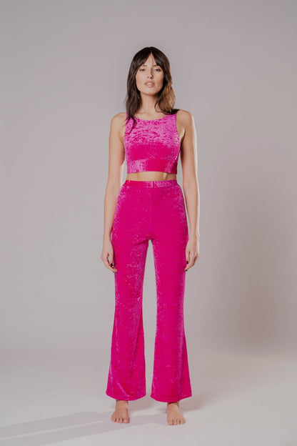 Top Velluto Fucsia - Carami - Caramì Lingerie & Activewear Made in Italy