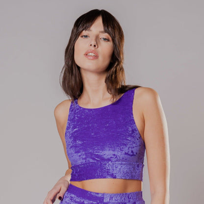 Top Velluto Viola - Carami - Caramì Lingerie & Activewear Made in Italy
